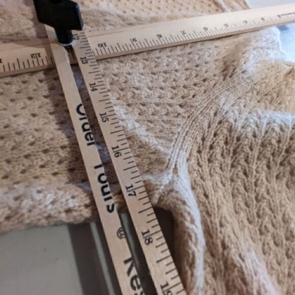 Lambs wool & angora tie front cardigan w/ velvet ribbon small #cottagecore - Picture 16 of 16